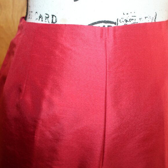 TALBOTS 100% SILK ANKLE PANTS PETITE SIZE 10 Coral Color - Picture 5 of 11